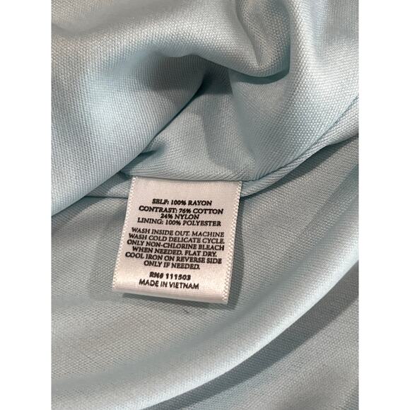 Disney Cinderella Pastel Blue Floral Fit and Flare Dress Size S Princess Cutouts - Picture 8 of 10